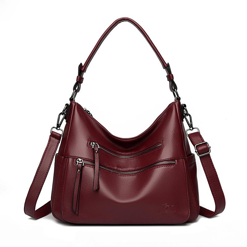 Large-capacity Middle-aged Women's Bag Simple and Elegant Mom's Bag Trendy Handbag