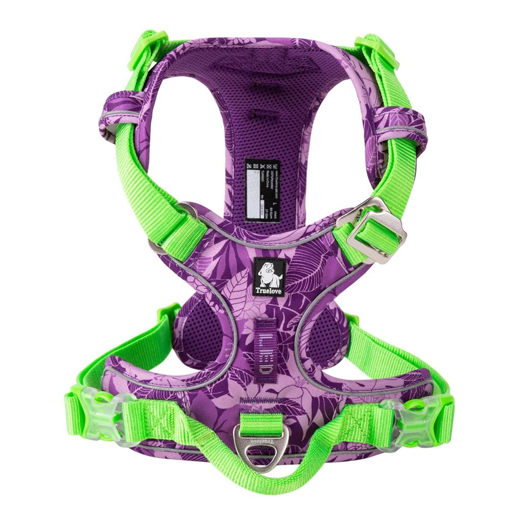 Pet Harness No Pull Nylon Reflective Dog Harness Adjustable Comfortable Control Step-In Brilliant Truelove Tlh5654