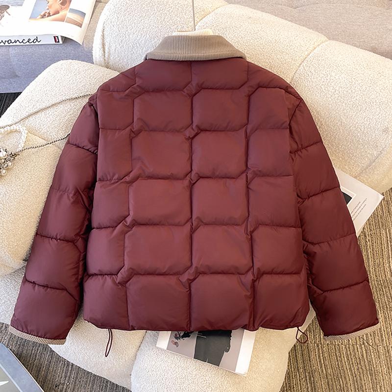 Jachete de Iarnă la Modă Femei Parkas Scurte Fermoar Groase Călduroase Casual Paltoane de Damă