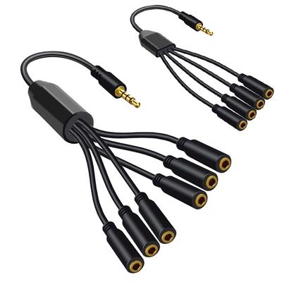 3/4/5/6 3.5mm 3.5mm Splitter Cable Stereo Splitter Wire Audio Adapter Cord Headset Splitter Cable