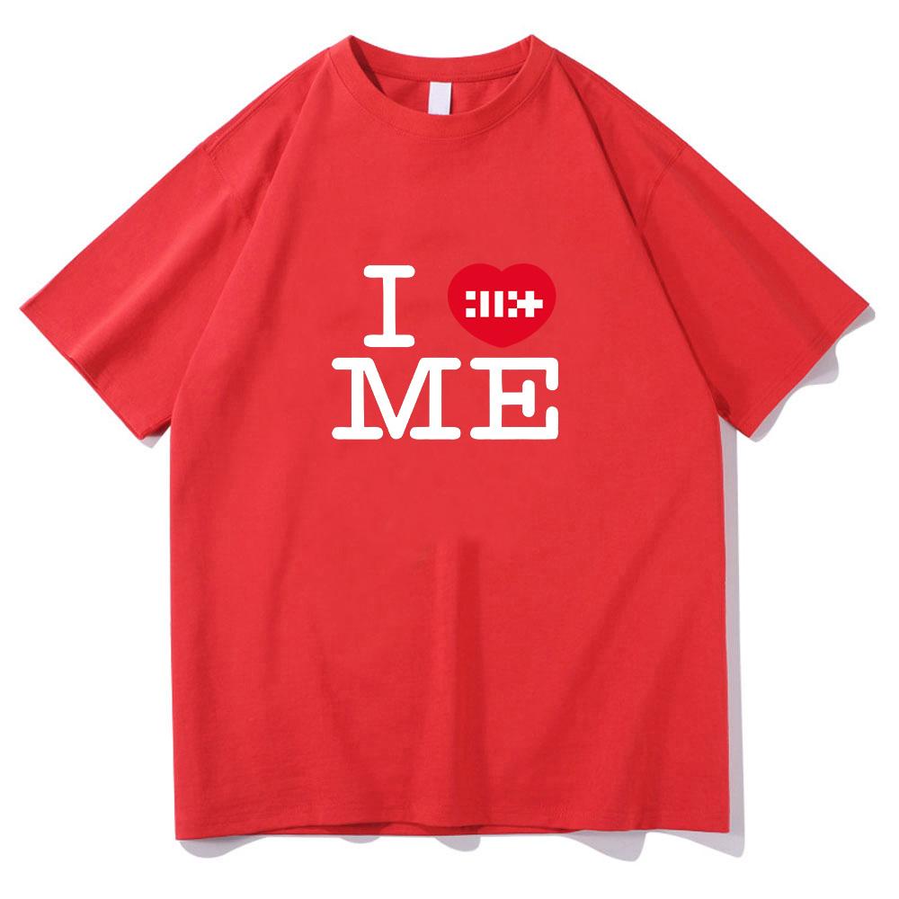 ILLIT I Heart Me T Shirts ILLIT Girl Band T-shirt Summer Cotton Women Men Tee Graphic Printing Fashion Top High Quality Clothes