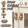 Retro Nordisches Messing Schrankgriff Massives Messing Einzelbohrung Schubladengriff Gold Rund Langlebig Schranktürgriff Kleiderschranktür