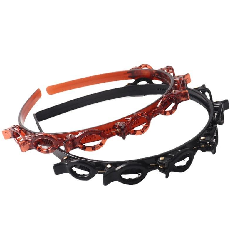 

Headband 90s Butterfly Hair Clips Hairpin Headband for Women Braided Weave Bangs Clip Non-Slip Hair Bands Accessories