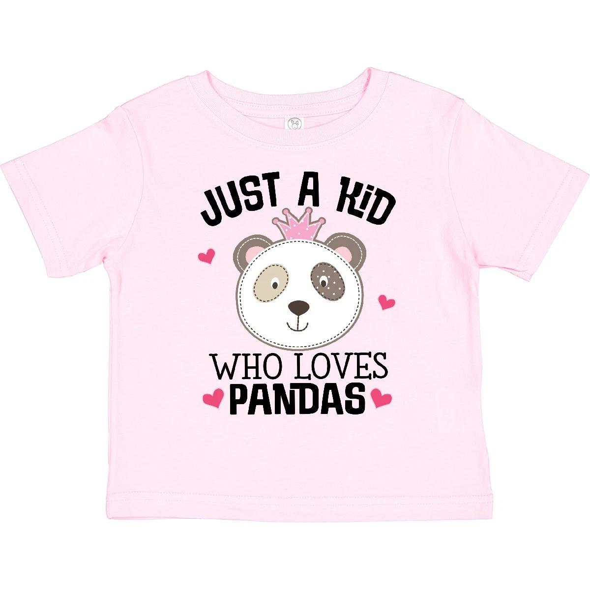 Inktastic Cute Panda For Girls Toddler kids boys T-Shirt Bear Animals Girl Childs Child 150