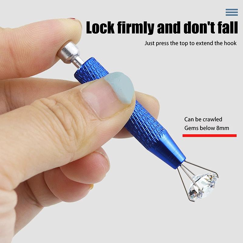 4 Claw Pick Up Tool Claws Beads Electronic Component Grabber Diamond Gems Prong Holder Ic Bga Stainless Steel Chip Gripper