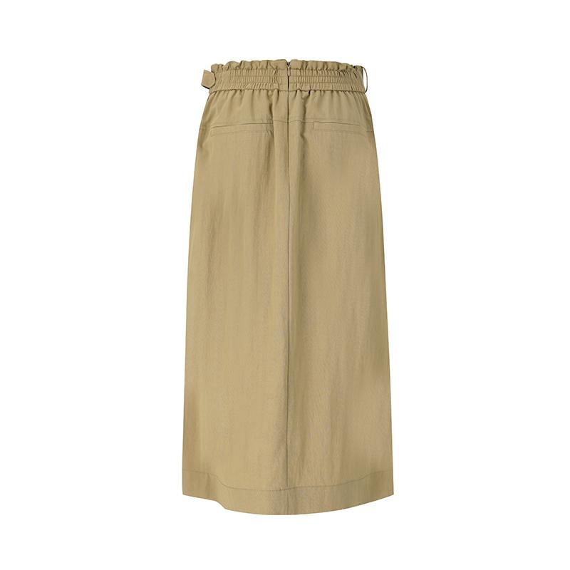 SOUP Belted Hem Slit Long Skirt (Sy9Sr38)