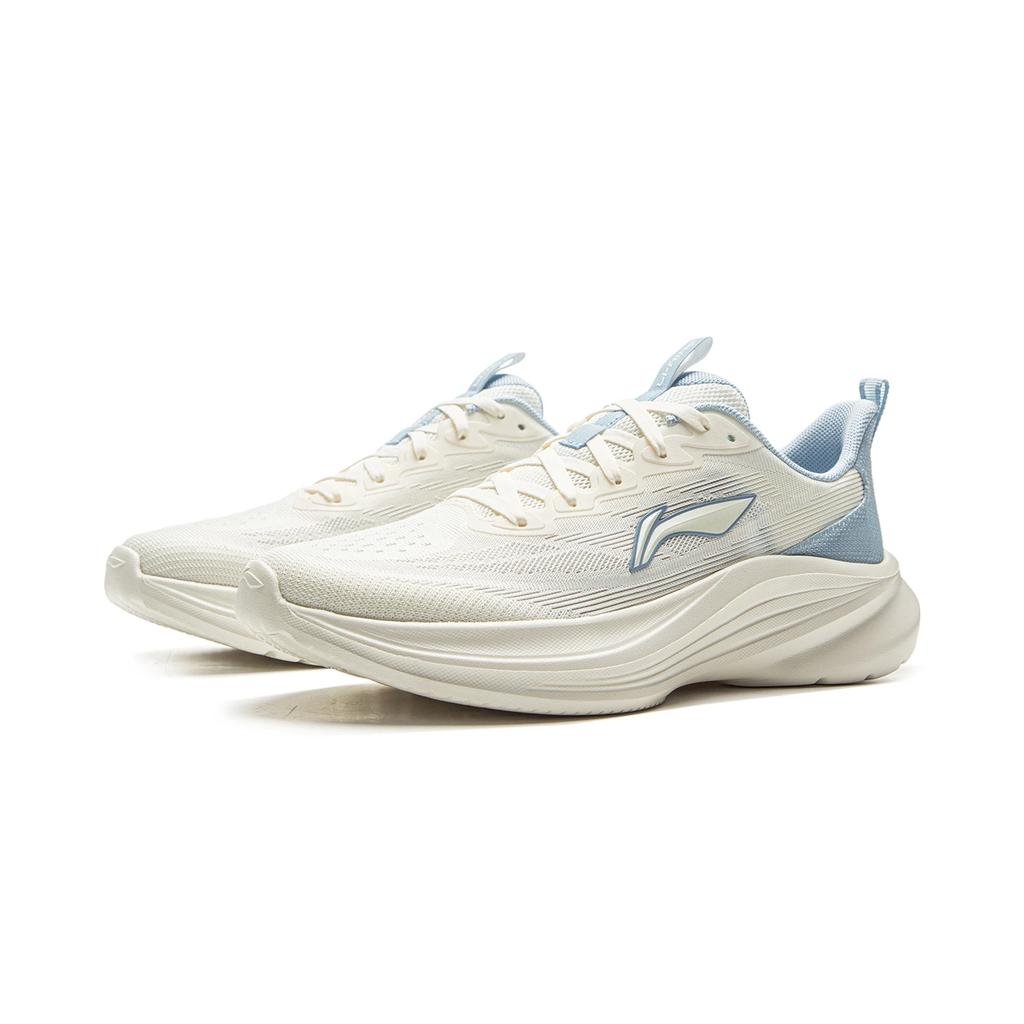 New LiNing Light Breeze Low Top Casual Running Shoes Women's White Blue ARSV108-5