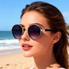 Round Retro Sunglasses Retro Outdoor Fashion Eyewear Gold Rimmed Sunglasses  Round Sunglasses Women For Eyewear Photo