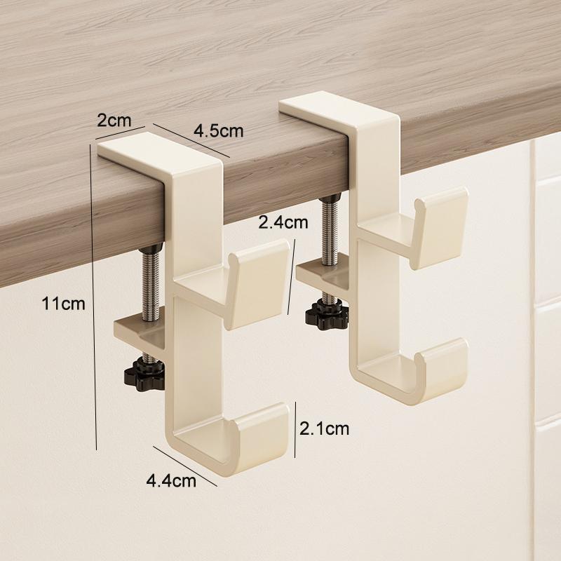Adjustable Desk Edge Hook Punch-free Hanging Bag Hanger Removable Handbag Holders Magnetic Foldable Multi-functional Table Hook