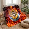 Coperta in Flanella con Stampa del Newcastle United Football, Coperta Morbida Calda Leggera per Divano Letto Campeggio