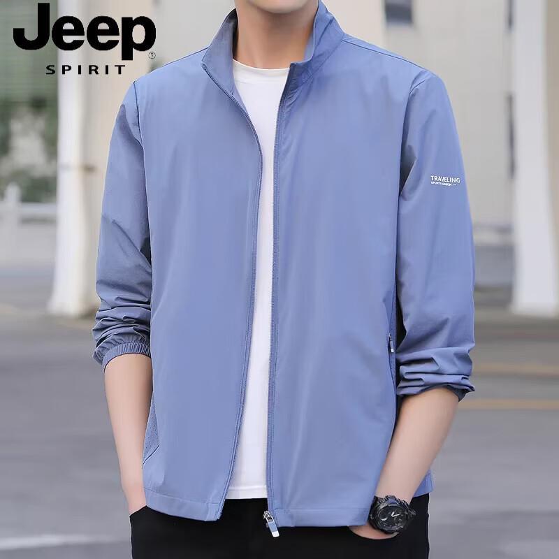 JEEP SPIRIT Men's Ice Silk Sun Protection Casual Jacket
