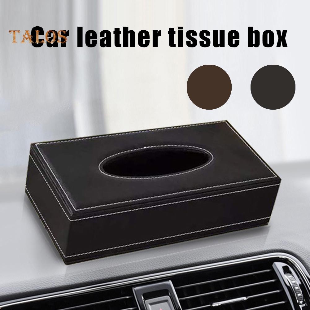 FLH Aufbewahrungsbox für Haushalts-Desktop-Kunstleder, einfarbig, Seidenpapier, Servietten