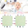 2pcs Baby   Security Blanket Pure Cotton 3D Particle Sensory Development Baby Comfort Blanket with Colorful