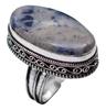Sodalite Natural Gemstone Ethnic Antique Design Ring US Size-10 R 4388