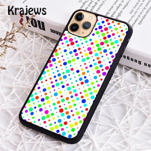 Krajews Polka dots Colorful Phone Case Cover For iPhone 17 Air 16 15 14 plus 11 12 13 pro max coque Shell Fundas