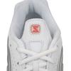 Nike Shox R4 Białe Metaliczne Damskie Sneakersy Metaliczno-Srebrne Max-Pomarańczowe AR3565-101