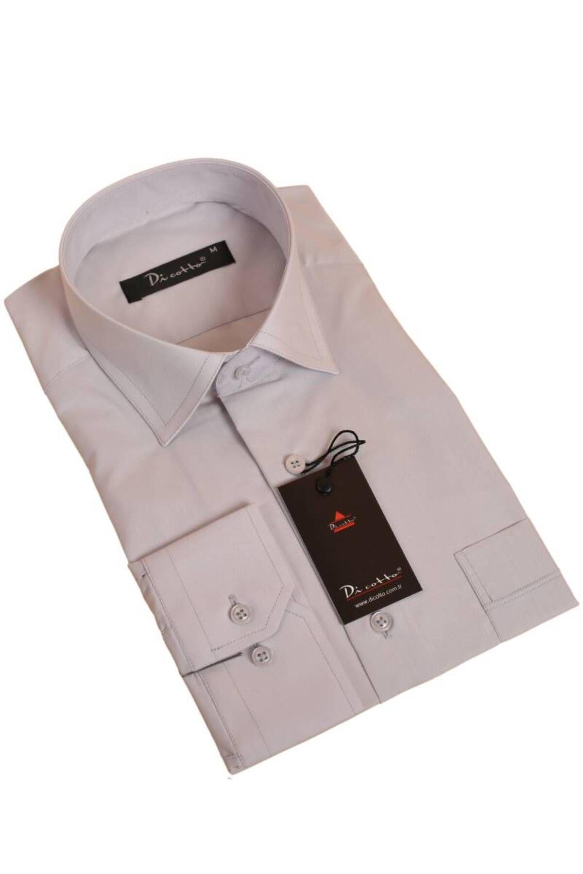 

Men s Plus Size Plus Size Shirt Light Gray Large Size Relaxed Cut Pocket Long Sleeve Regular Fit Men s Shirt - 150-29 2XL