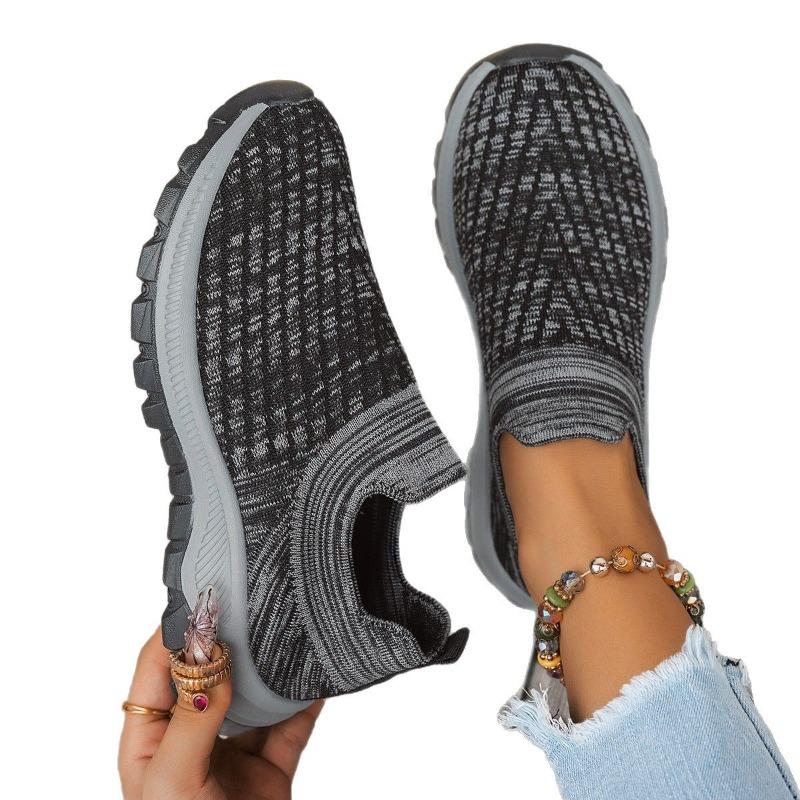 Unisex nazouvací ležérní boty Flyknit, Velké velikosti, Pohodlné tenisky
