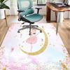 Dancing Ballerina In Pink Office Rug Chair Mat, Entryway Carpet, Suitable for Front Door, Bedroom, Living Room, Desk, Holiday Gift