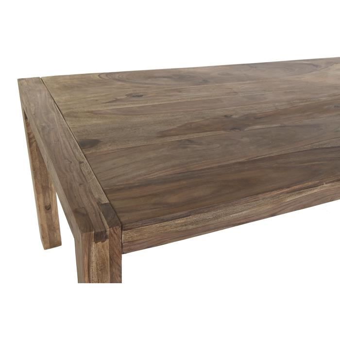 Dining Table - Brown Wood - 180x90x76 Cm - Modern Design - Rectangular