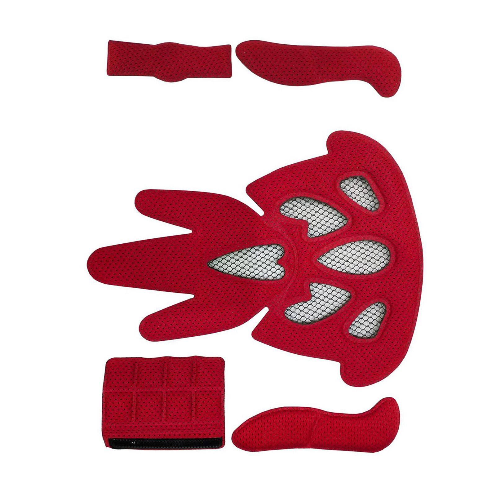 

Внутренняя подкладка шлема Пенопластовые подкладки Герметичная губка Защитная подкладка Защитный вкладыш Подушка Коврик Внутренняя подкладка велосипедного шлема 2 красный