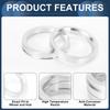 INFINAUTO Wheel Hub Centric Ring OD 69.6mm to ID 57.1mm Wheel Center Shaft Shock