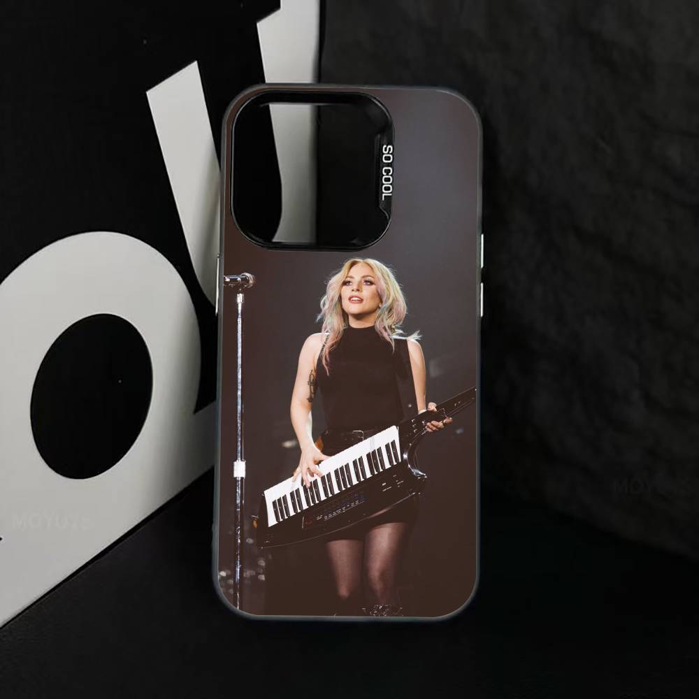 G-Gaga L-L Phone Case For iPhone 17,16,15,14,13,12,11 Plus,Pro Max,XS,Colored Silver Plated Inside Cover