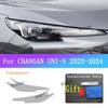 For CHANGAN UNI-S  2024 Car Headlight Transparent TPU Armored Protective Film Headlight Black Wrap Cover Film BC Pillar Fil