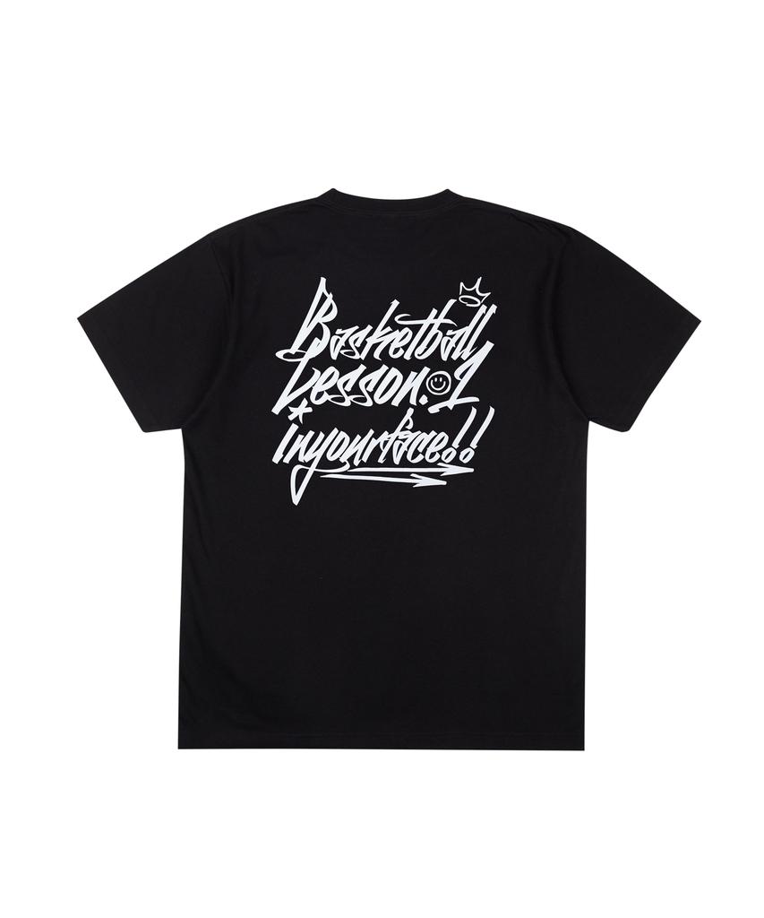 CREAM SODA LAB Basketball Lesson 1 Short Sleeve T-Shirt Black