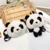 Grab Doll Panda Plush Bag Women's Shoulder Messenger Bag Doll Backpack Cute Cartoon Bag