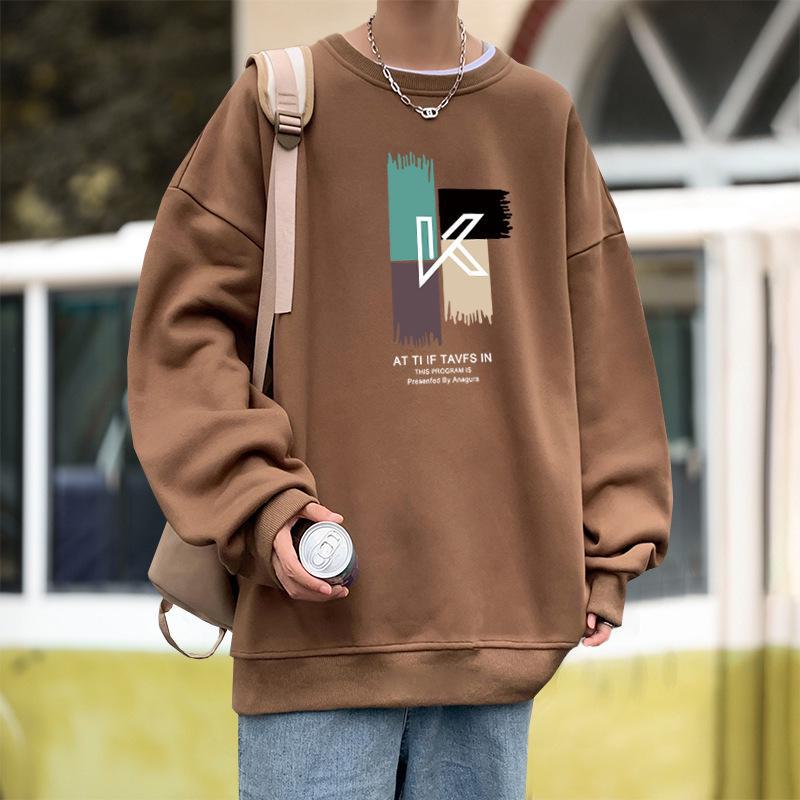 Men's Heavy Velvet Thickened Sweatshirt - Autumn/Winter Retro Trendy Hong Kong Style Couples Jacket