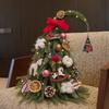 Pure PE Simulation Noble Fir Tree Desktop Ornament for High-End Restaurant and Hotel Christmas Decorations