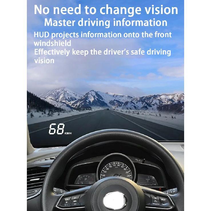 ZJCGO Auto HUD Display Car Projector Alarm Head Up Display Speedometer Windshield for Mazda 3 Mazda3 BM BN 2013~2018