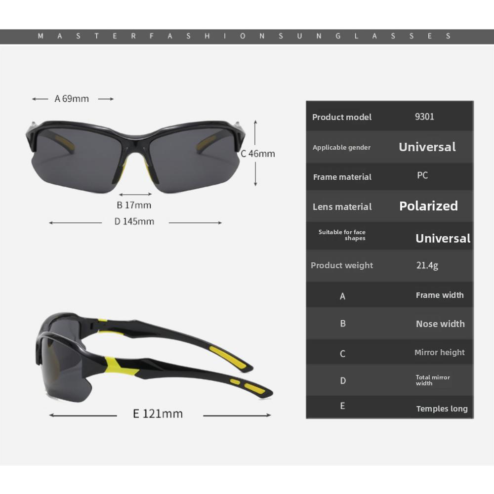Color-changing glasses Men's polarized sunglasses Cycling glasses Outdoor sports glasses Sunglasses Men's UV protection