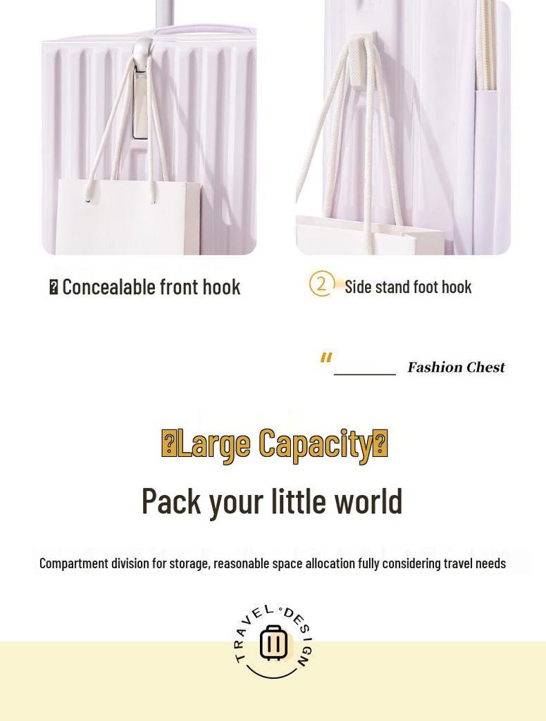 2025 Gradient Color Suitcase: Unisex Travel Trolley with Combination Lock, Available In 20, 24, or 26 Inch Sizes