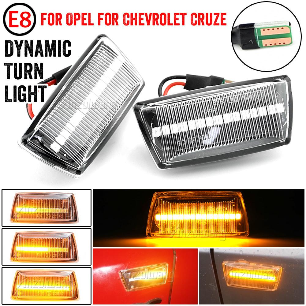 2 stücke Led Dynamische Sequentielle Blinker Blinker Licht für OPEL Astra H Zafira B Corsa D Insignia A Meriva B Chevrolet Cruze