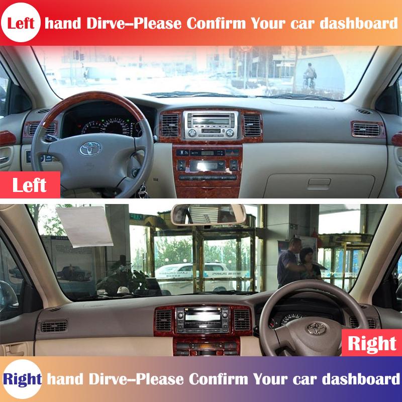 Pentru Toyota Corolla E120 E130 2000~2007 Covoraș Anti-Alunecare Capac Bord Suport Parasolar Dashmat Accesorii Auto 2006 2005 2004 2003