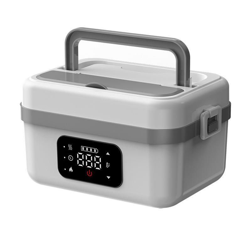 Wireless Heating Lunch Box,Water-Free Portable Food Warmer for Students&Office Workers,Large-Capacity Rechargeable Bento