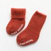 Baby Winter Wool Socks Boy Girl Solid Soft Fleece Thicken Warm Fur Short Socks Anti-slip Floor Calf Sock Baby Clothes Kids Stuff