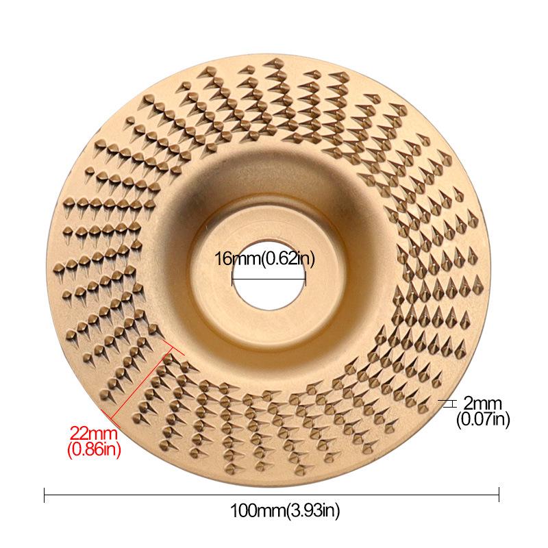 

Диск для резьбы по дереву и шлифовки для угловых шлифмашин, изогнутый и плоский