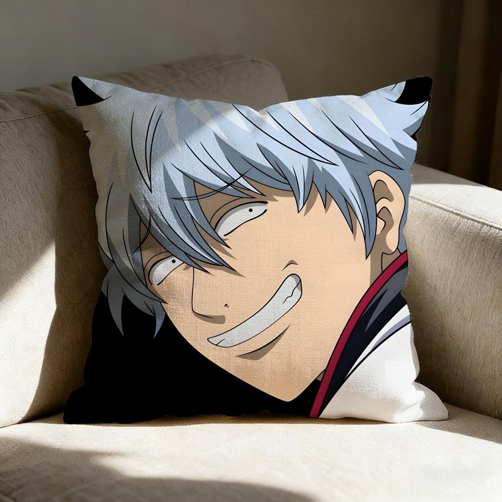 Ggintama Anime Pillow Case Pillowcase Doublesided Printed Sofa Cushion Bedroom Headboard Pillow