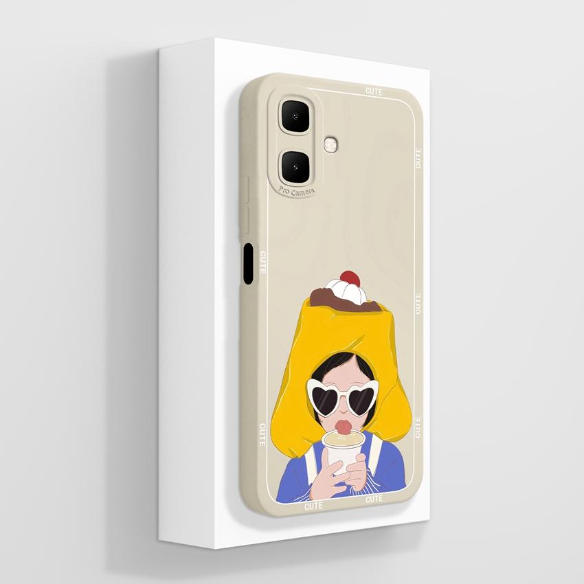 For Infinix Smart 10 7 9 8 Zero 30 40 Shockproof Silicone Bumper Phone Bags Fashion Astronaut Pattern Liquid Silicone Anti Slip Shell For Infinix Case