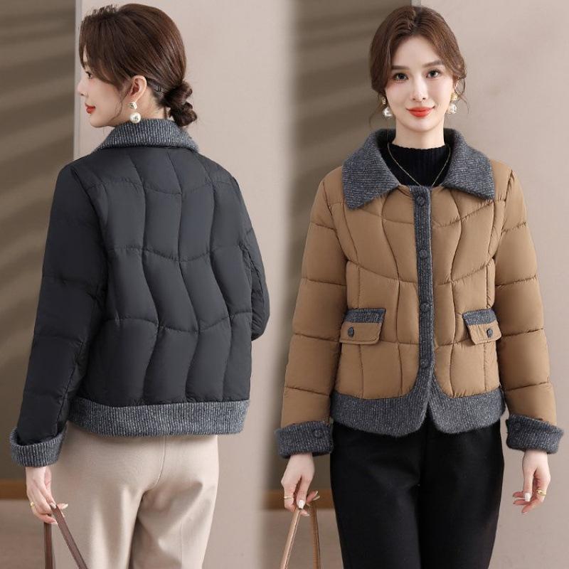 Down cotton-padded clothes winter clothes short cotton-padded jackets versatile new mid-autumn and winter coats cotton-padded clothes