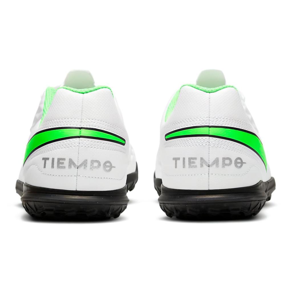 Nike Tiempo Legend 8 Club TF Comfortable Versatile Non-Slip Durable Low-Top Soccer Shoes Kids Soccer Shoes White Green AT5883-030