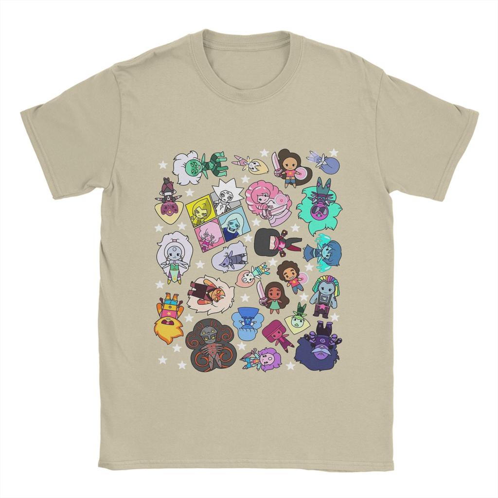 Steven Universe  T Shirt Summer  Cotton T-Shirts For Men's Fashion Casual Tee Shirt Short Sleeve Y2K Retro Tees