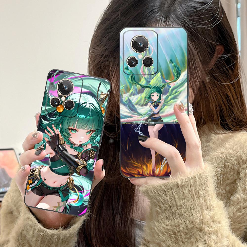 Zenless Zone Zero QingYi Phone Case for Realme 15 14 13 12 11 10 9 Pro Plus T i Lite 5G Colorful Printing Cover Cover Smartphone