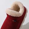 Cotton Shoes for Men and Women In Winter, with A Bag Heel and Velvet for Indoor Warmth, Thick Soled Cotton Shoes for Men