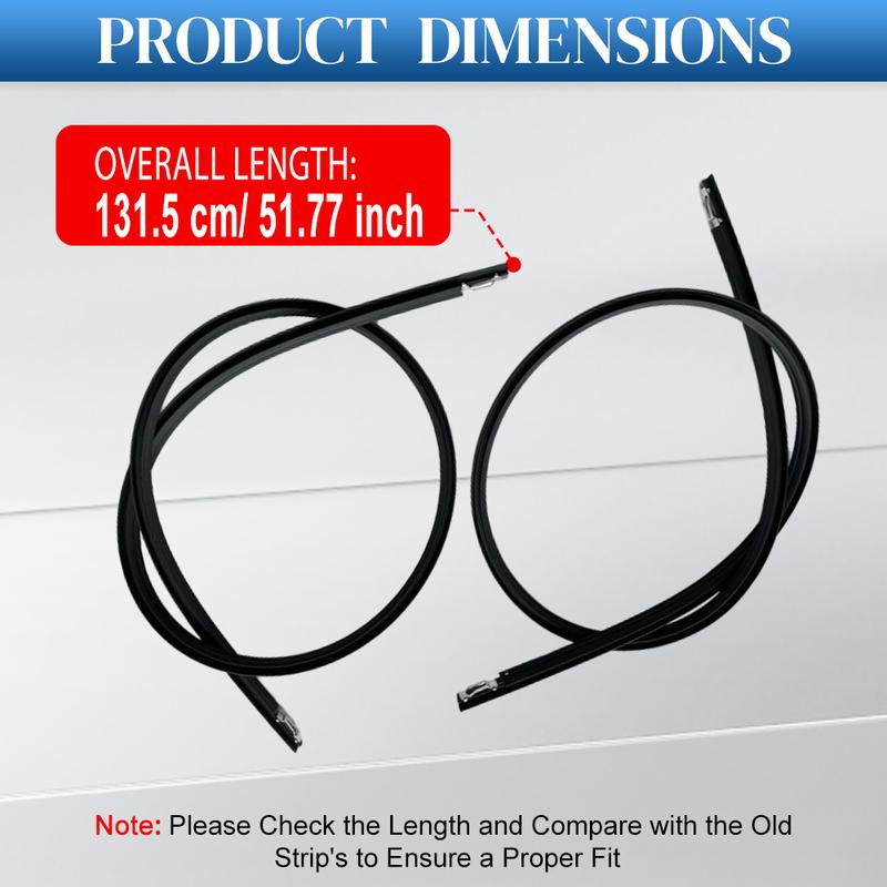 Pair Left Right Car Roof Drip Finish Moulding Seal Strips Trim for Honda Civic EK2 EK3 EK4 EK9 1996-2000 74316-S03-003