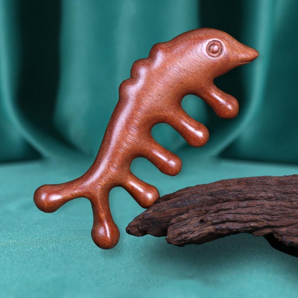 Animal Shaped Body Meridian Massage Comb Sandalwood Meridian Combs  Health Care