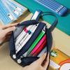 Space astronaut portable pencil case cute cartoon kids stationery bag large capacity storage bag school studen canvas pencil bag